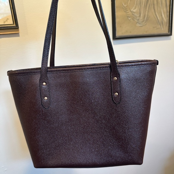 Coach Mini City Zip Tote in deep plum - Picture 4 of 4
